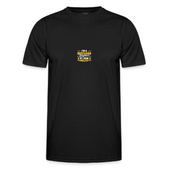 Nuklearmedizin Radioaktiver Nuklearingenieur - Männer Funktions-T-Shirt - Schwarz - Vorne - AI Model Male 178 dark (178cm)
