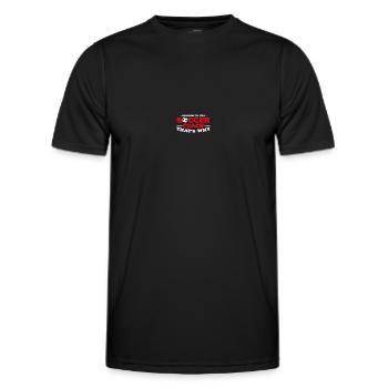 Coaching Football Father Coach Football Coach - Men's Functional T-Shirt - black - Front - AI Model Male 178 dark (178cm)