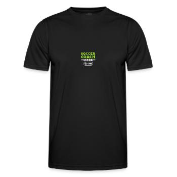 Coaching Football Father Coach Football Coach - Men's Functional T-Shirt - black - Front - AI Model Male 178 dark (178cm)