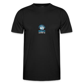 Seaworld Cetacean Orca Observation des baleines - T-shirt sport Homme - noir - Devant - AI Model Male 178 dark (178cm)