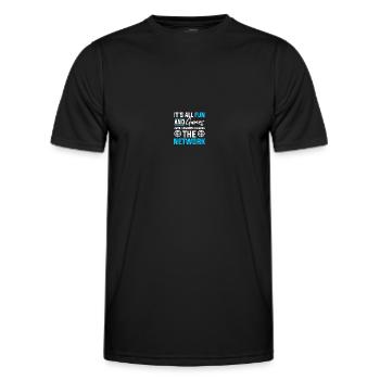 Computer Network Technology Network Engineer - Men's Functional T-Shirt - black - Front - AI Model Male 178 dark (178cm)