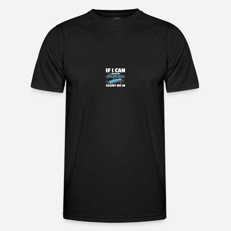 Harmonica player - Men's Functional T-Shirt - black