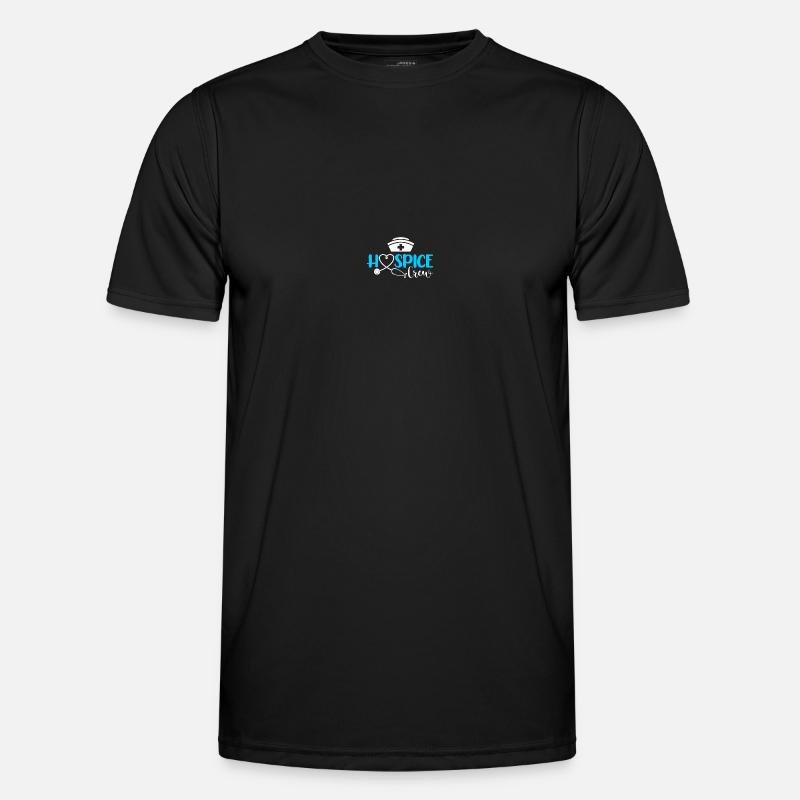 Hospiz-Schwester - Männer Funktions-T-Shirt - Schwarz