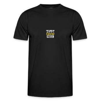 Musik Musical Chor Oper Sängerin - Männer Funktions-T-Shirt - Schwarz - Vorne - AI Model Male 178 dark (178cm)