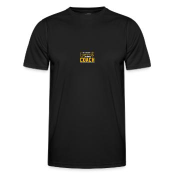 Gymnastics Trainer Gymnastics Trainer - Men's Functional T-Shirt - black - Front - AI Model Male 178 dark (178cm)
