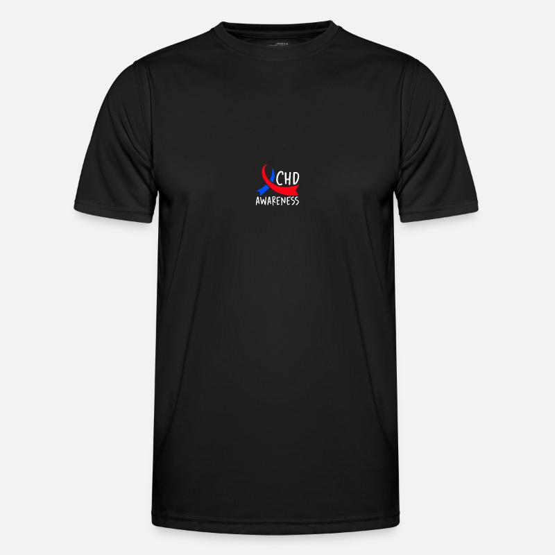 Angeborener Herzfehler CHD-Bewusstsein - Männer Funktions-T-Shirt - Schwarz