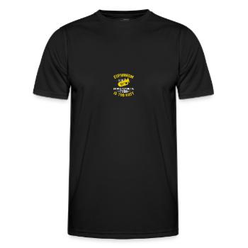 Tiefes Blech Marschieren Bariton Euphonium - Männer Funktions-T-Shirt - Schwarz - Vorne - AI Model Male 178 dark (178cm)