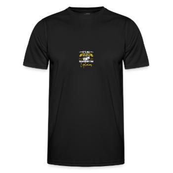 Tiefes Blech Marschieren Bariton Euphonium - Männer Funktions-T-Shirt - Schwarz - Vorne - AI Model Male 178 dark (178cm)