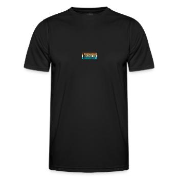 Tiefes Blech Marschieren Bariton Euphonium - Männer Funktions-T-Shirt - Schwarz - Vorne - AI Model Male 178 dark (178cm)