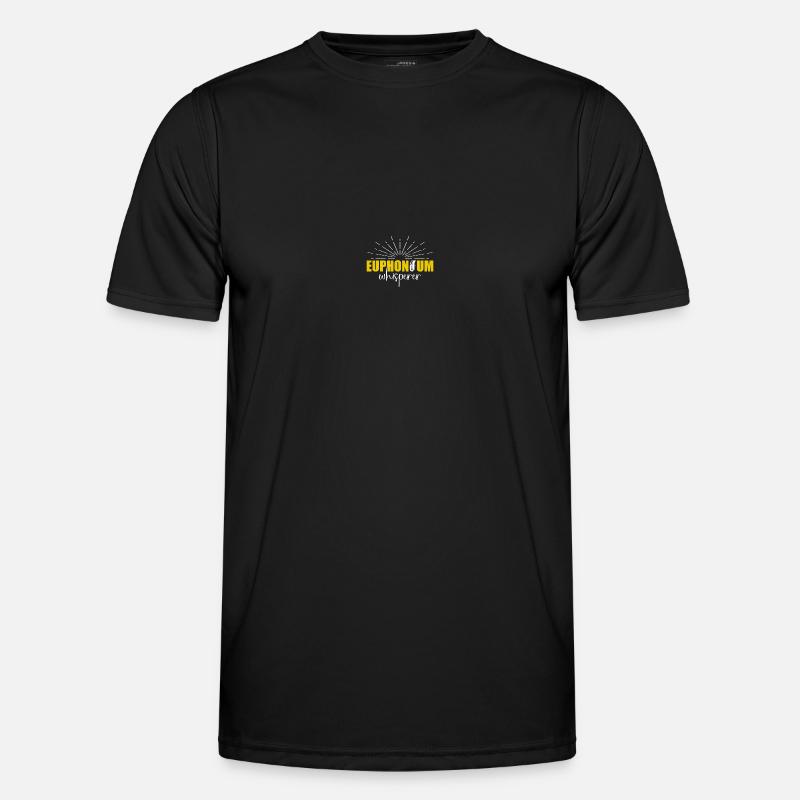 Deep brass marching baritone euphonium - Men's Functional T-Shirt - black