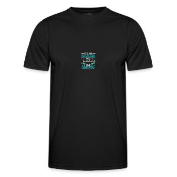 Lasertag Laser Tag - Men's Functional T-Shirt - black - Front - AI Model Male 178 dark (178cm)
