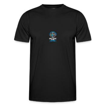 Lasertag Laser Tag - Men's Functional T-Shirt - black - Front - AI Model Male 178 dark (178cm)