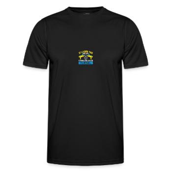 Lasertag Laser Tag - Men's Functional T-Shirt - black - Front - AI Model Male 178 dark (178cm)