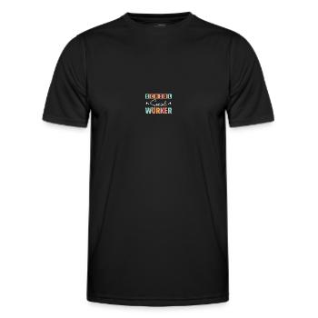 School Social Worker - Men's Functional T-Shirt - black - Front - AI Model Male 178 dark (178cm)