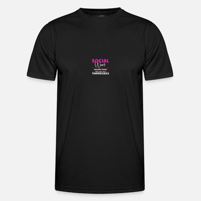 School Social Worker - Men's Functional T-Shirt - black