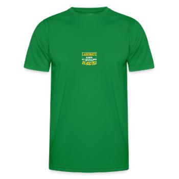 Flooring installation Flooring installers Contractors - Men's Functional T-Shirt - kelly green - Front - AI Model Male 178 dark (178cm)
