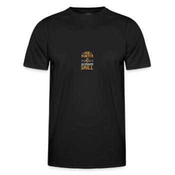 Hog Hunter Pig Hunt - Men's Functional T-Shirt - black - Front - AI Model Male 178 dark (178cm)