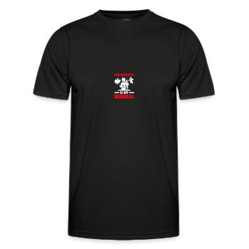 Paranormal Investigator Ghostbusters - T-shirt sport Homme - noir - Devant - AI Model Male 178 dark (178cm)
