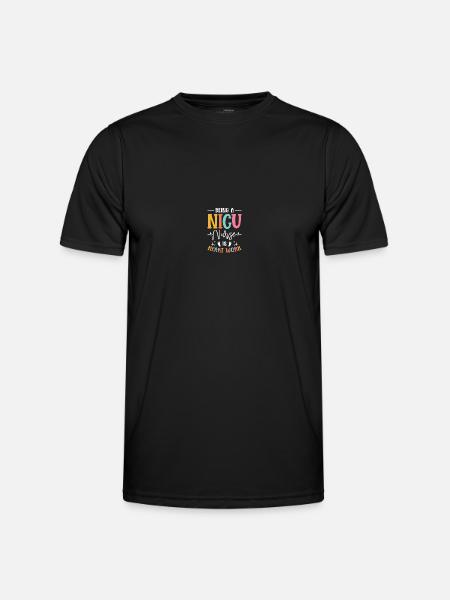 NICU sister - Men's Functional T-Shirt - black