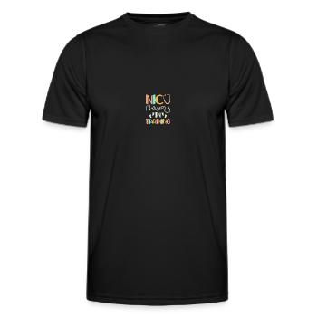 Soeur de l’USIN - T-shirt sport Homme - noir - Devant - AI Model Male 178 dark (178cm)