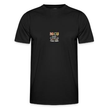 Soeur de l’USIN - T-shirt sport Homme - noir - Devant - AI Model Male 178 dark (178cm)