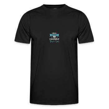 Soeur de l’USIN - T-shirt sport Homme - noir - Devant - AI Model Male 178 dark (178cm)