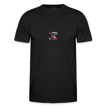 Soins intensifs infirmiers - T-shirt sport Homme - noir - Devant - AI Model Male 178 dark (178cm)