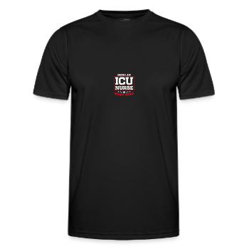 Soins intensifs infirmiers - T-shirt sport Homme - noir - Devant - AI Model Male 178 dark (178cm)