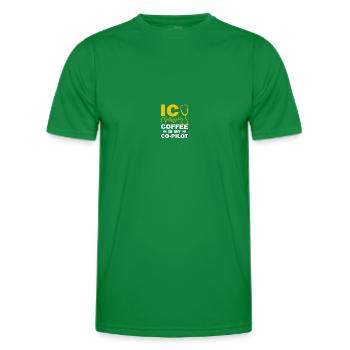 Soins intensifs infirmiers - T-shirt sport Homme - vert - Devant - AI Model Male 178 dark (178cm)