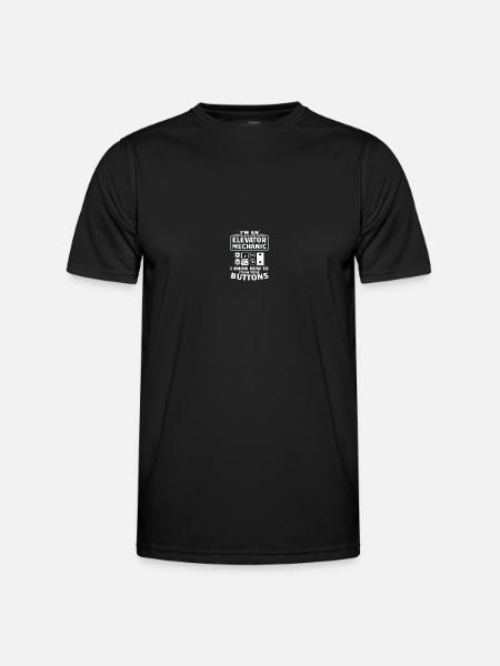 Technicien d’ascenseur Mécanicien d’ascenseur - T-shirt sport Homme - noir