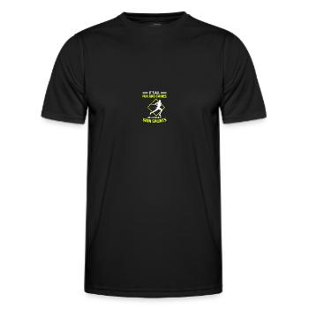 Cross-country skiers Cross-country skiing - Men's Functional T-Shirt - black - Front - AI Model Male 178 dark (178cm)