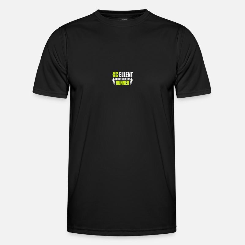 Langlauf Läufer Langlauf - Männer Funktions-T-Shirt - Schwarz