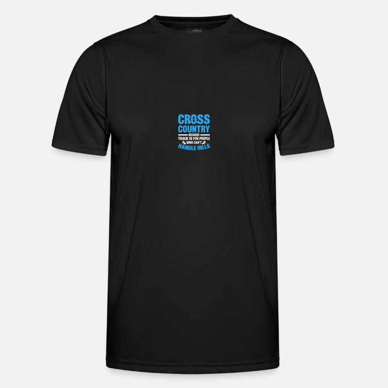 Langlauf Läufer Langlauf - Männer Funktions-T-Shirt - Schwarz