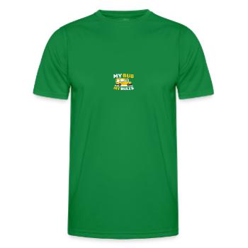 Schulbus-Monitor - Männer Funktions-T-Shirt - Kelly Green - Vorne - AI Model Male 178 dark (178cm)
