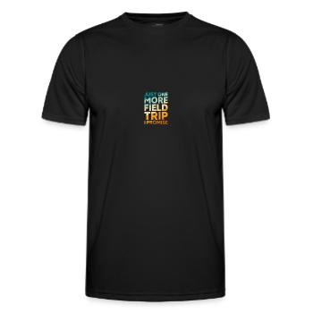Journée d’excursion de l’enseignant sur le terrain - T-shirt sport Homme - noir - Devant - AI Model Male 178 dark (178cm)