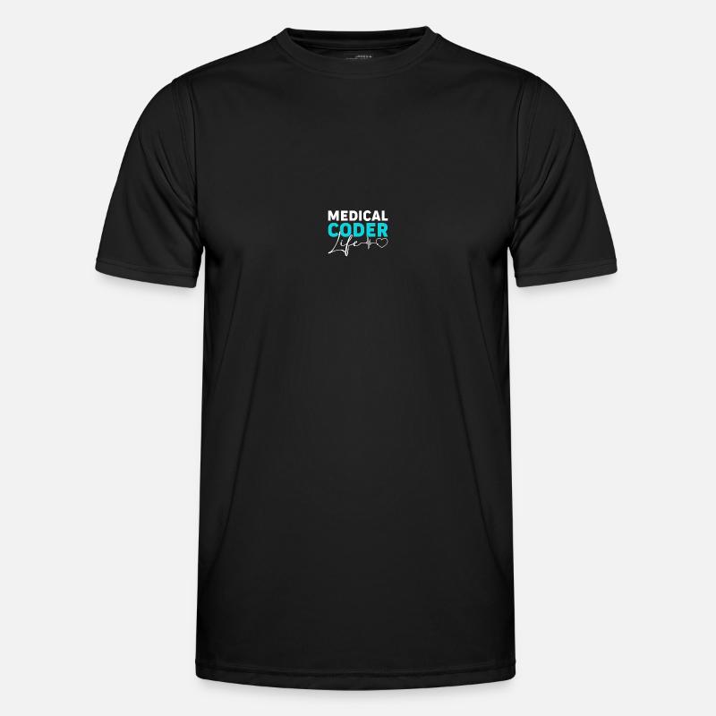 Medical Coding Medical Coders - Men's Functional T-Shirt - black