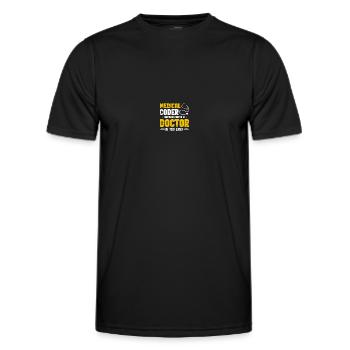 Medical Coding Medical Coders - Men's Functional T-Shirt - black - Front - AI Model Male 178 dark (178cm)