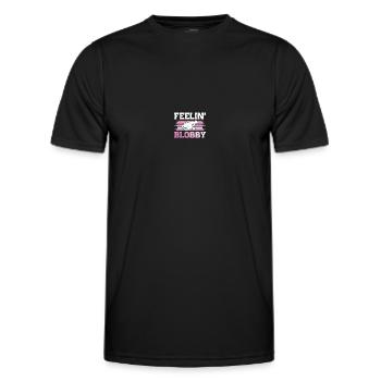 Blob Fish Blob Fish - Men's Functional T-Shirt - black - Front - AI Model Male 178 dark (178cm)