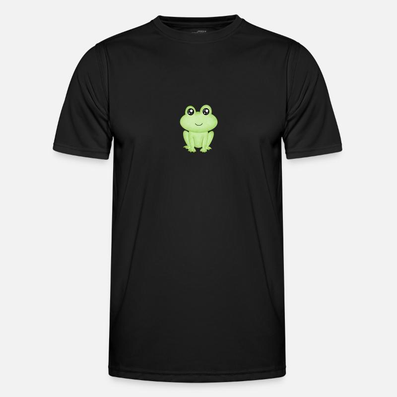 Frosch - Männer Funktions-T-Shirt - Schwarz
