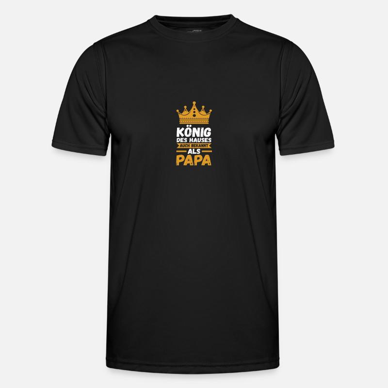 Father Dad - Men's Functional T-Shirt - black