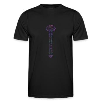 Physiotherapeut - Männer Funktions-T-Shirt - Schwarz - Vorne - AI Model Male 178 dark (178cm)