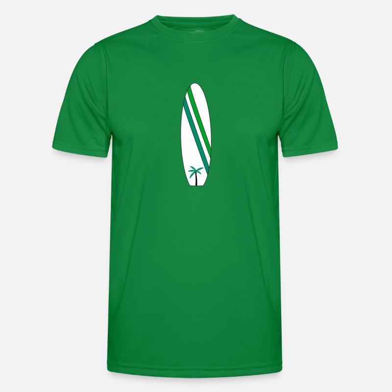 Surfbrett Männer Funktions-T-Shirt