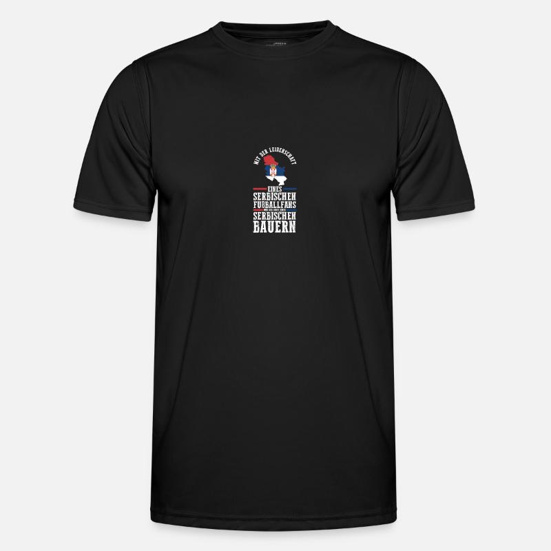 Serben Serbisch Serbien - Männer Funktions-T-Shirt - Schwarz