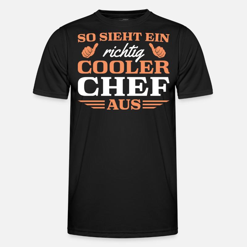 Arbeitskollege Cooler Chef Männer Funktions-T-Shirt