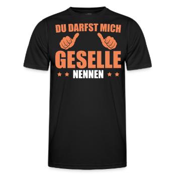 Geselle Abschluss bestanden Gesellenprüfung - Männer Funktions-T-Shirt - Schwarz - Vorne - AI Model Male 178 dark (178cm)