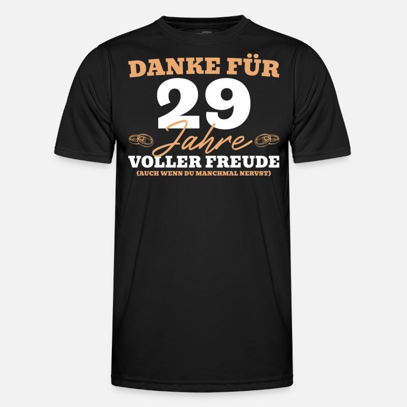 29. Hochzeitstag Mann Samthochzeit Geschenk Männer Funktions-T-Shirt