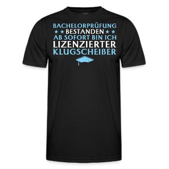 Bachelorprüfung bestanden Studium Abschluss - Männer Funktions-T-Shirt - Schwarz - Vorne - AI Model Male 178 dark (178cm)