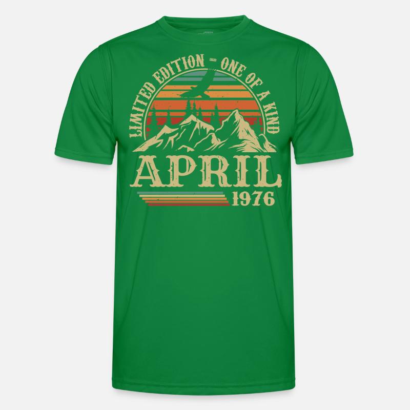 Bestes Geburtstagsgeschenk April 1976 Männer Funktions-T-Shirt
