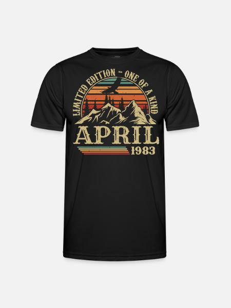 Best Birthday Gift April 1983 - Men's Functional T-Shirt - black