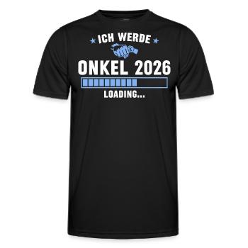 Onkel 2026 Schwangerschaft verkünden - Männer Funktions-T-Shirt - Schwarz - Vorne - AI Model Male 178 dark (178cm)